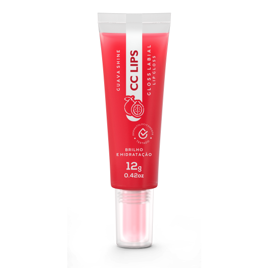 Lip Tint Gloss Guava Shine CC LIPS GOIABA - 12g - Hidratação, brilho e cor para os lábios (COMPRAS COM DESCONTO PARA  ATACADO VIA WHATSAPP)