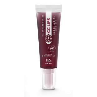 Lip Tint Gloss Blackberry Shine CC LIPS AMORA - 12g - Hidratação, brilho e cor para os lábios (COMPRAS COM DESCONTO PARA  ATACADO VIA WHATSAPP)