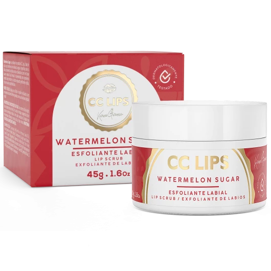 Watermelon Sugar - Esfoliante Labial Melancia - 45g - Pré Micropigmentação e Home Care